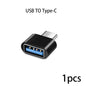 Adaptateur Mini type-c vers USB 3.0 USB-C mâle OTG A femelle, connecteur de données pour MacBook ProiPadMini 6/ProMacBookAirType CDevice