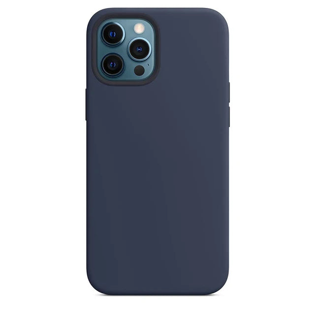 Coques en silicone originales pour iPhone 17 16 15 12 14 13 Pro Max 15 16 Plus, coque avec logo pour Apple iPhone 11 14 15 16 17 Pro
