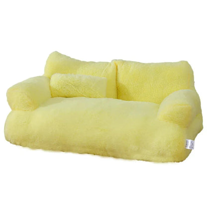 Lit de luxe pour chat, canapé chaud d'hiver, nid pour animaux de compagnie, pour petits et moyens chiens, confortable, en peluche, pour chiot, fournitures pour animaux de compagnie