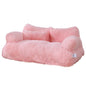 Lit de luxe pour chat, canapé chaud d'hiver, nid pour animaux de compagnie, pour petits et moyens chiens, confortable, en peluche, pour chiot, fournitures pour animaux de compagnie