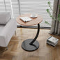 Scandinavian Modern Minimalist Small Round Side Table End Table Bedside Nightstand Compact Space Saving Coffee Table White
