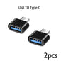 Adaptateur Mini type-c vers USB 3.0 USB-C mâle OTG A femelle, connecteur de données pour MacBook ProiPadMini 6/ProMacBookAirType CDevice