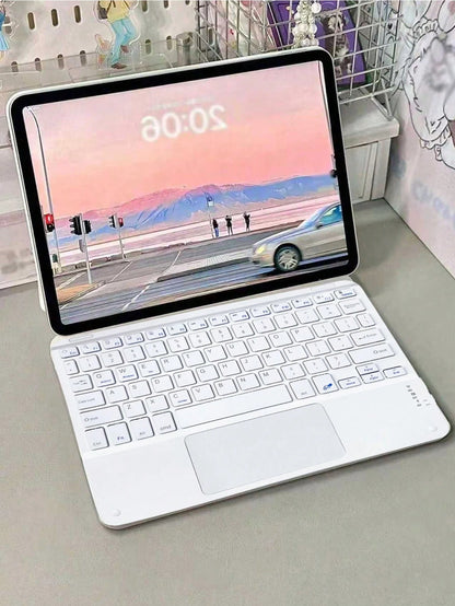 Wireless touch keyboard, slim and quiet design, long battery life. iPad mini Bluetooth keyboard, compatible with Android/IOS