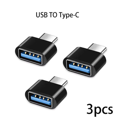 Adaptateur Mini type-c vers USB 3.0 USB-C mâle OTG A femelle, connecteur de données pour MacBook ProiPadMini 6/ProMacBookAirType CDevice