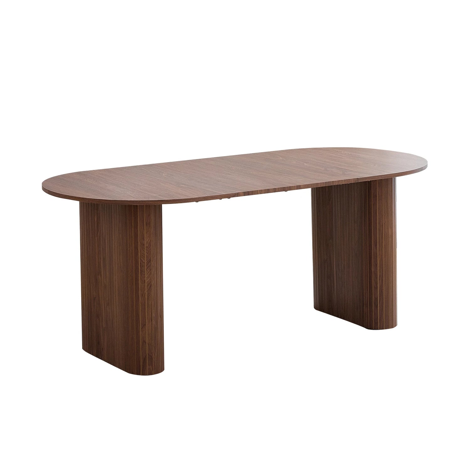 Modern Simple Solid Wood Texture Dining Table, Oval Tabletop, Suitable for Living Room/Dining Room, 180cm*90cm