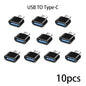 Adaptateur Mini type-c vers USB 3.0 USB-C mâle OTG A femelle, connecteur de données pour MacBook ProiPadMini 6/ProMacBookAirType CDevice