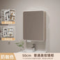 ‌ Armoire à miroir en aluminium à espace rond d'angle intelligent, rangement mural pour salle de bain avec étagères, organisateur de vanité pour armoire à médicaments