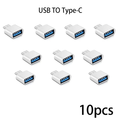 Adaptateur Mini type-c vers USB 3.0 USB-C mâle OTG A femelle, connecteur de données pour MacBook ProiPadMini 6/ProMacBookAirType CDevice