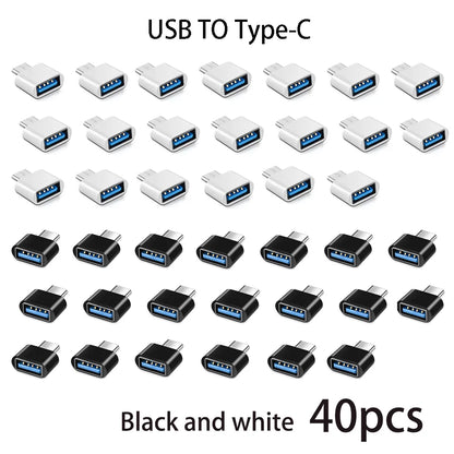 Adaptateur Mini type-c vers USB 3.0 USB-C mâle OTG A femelle, connecteur de données pour MacBook ProiPadMini 6/ProMacBookAirType CDevice