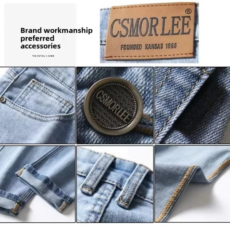 2025 marca Jeans verano estilo Utr pantalones vaqueros finos y ligeros para hombres moda masculina Casual Denim Jeans para hombres pantalones vaqueros delgados al por mayor