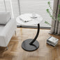 Scandinavian Modern Minimalist Small Round Side Table End Table Bedside Nightstand Compact Space Saving Coffee Table White