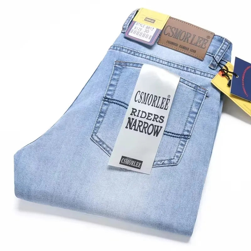 2025 marca Jeans verano estilo Utr pantalones vaqueros finos y ligeros para hombres moda masculina Casual Denim Jeans para hombres pantalones vaqueros delgados al por mayor