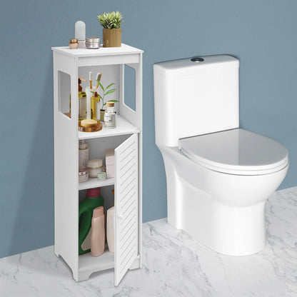 Armoire de rangement de salle de bain, étagère de placard en PVC blanc 28x25x90cm, support de rangement de mouchoirs, organisateur de meubles de salle de bains et de toilettes