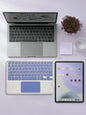 Wireless touch keyboard, slim and quiet design, long battery life. iPad mini Bluetooth keyboard, compatible with Android/IOS