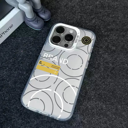 Is-landS – coque de téléphone à motif St-ones, marque cool, noire, couleur argent, pour lPhone 17 16 e 15 14 13 12 11 Pro Max Plus