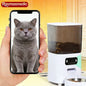 Raymax 5L Automatic Feeder Cat Dog Pets Camera Smart Food Dispenser WiFi Video Timing Quantitative Stainless Steel Feeding Bowl