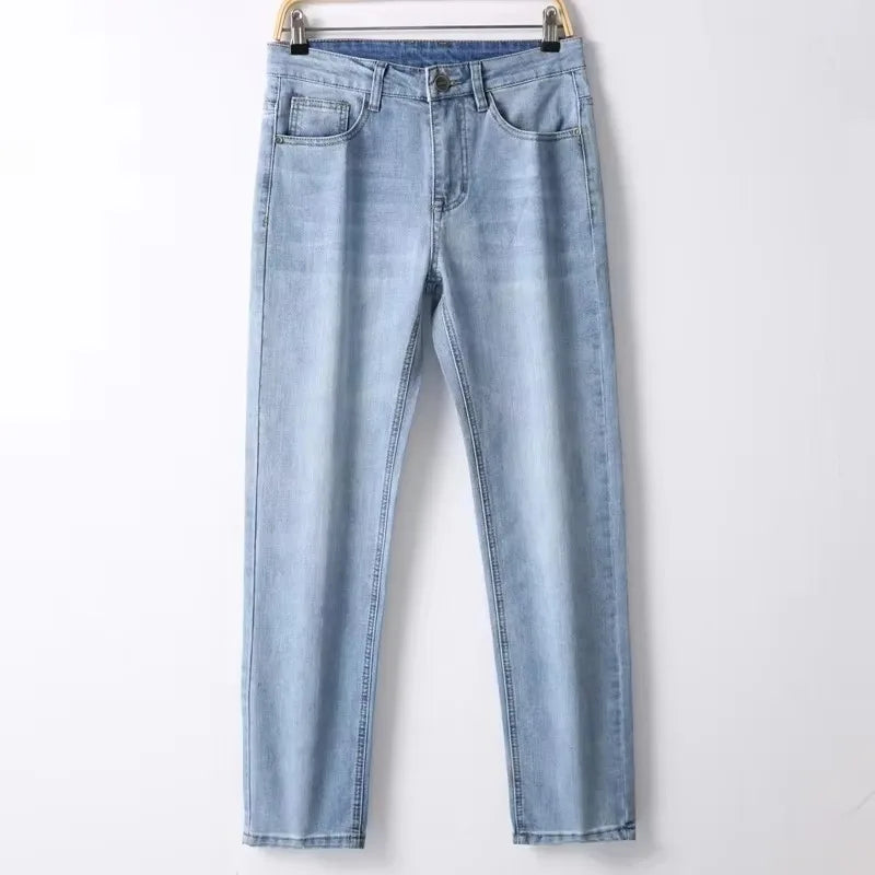 2025 marca Jeans verano estilo Utr pantalones vaqueros finos y ligeros para hombres moda masculina Casual Denim Jeans para hombres pantalones vaqueros delgados al por mayor