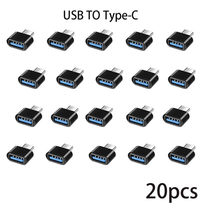 Adaptateur Mini type-c vers USB 3.0 USB-C mâle OTG A femelle, connecteur de données pour MacBook ProiPadMini 6/ProMacBookAirType CDevice