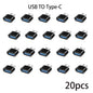 Adaptateur Mini type-c vers USB 3.0 USB-C mâle OTG A femelle, connecteur de données pour MacBook ProiPadMini 6/ProMacBookAirType CDevice