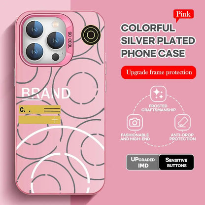 Is-landS – coque de téléphone à motif St-ones, marque cool, noire, couleur argent, pour lPhone 17 16 e 15 14 13 12 11 Pro Max Plus