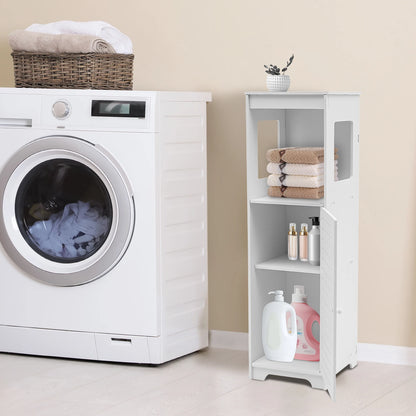 Armoire de rangement de salle de bain, étagère de placard en PVC blanc 28x25x90cm, support de rangement de mouchoirs, organisateur de meubles de salle de bains et de toilettes