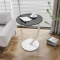 Scandinavian Modern Minimalist Small Round Side Table End Table Bedside Nightstand Compact Space Saving Coffee Table White
