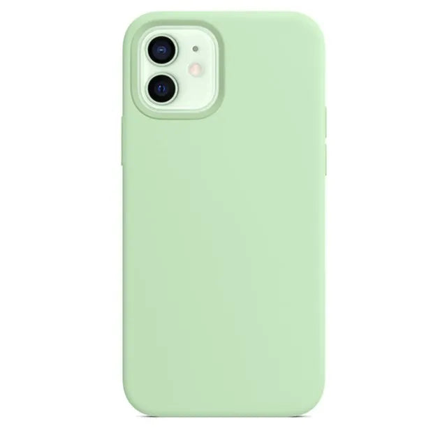 Coques en silicone originales pour iPhone 17 16 15 12 14 13 Pro Max 15 16 Plus, coque avec logo pour Apple iPhone 11 14 15 16 17 Pro