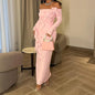 Robe longue élégante, épaules dénudées, manches longues, slim, mode fleur dimensionnelle, rose, portefeuille aux hanches, Sexy, dos nu, couleur unie