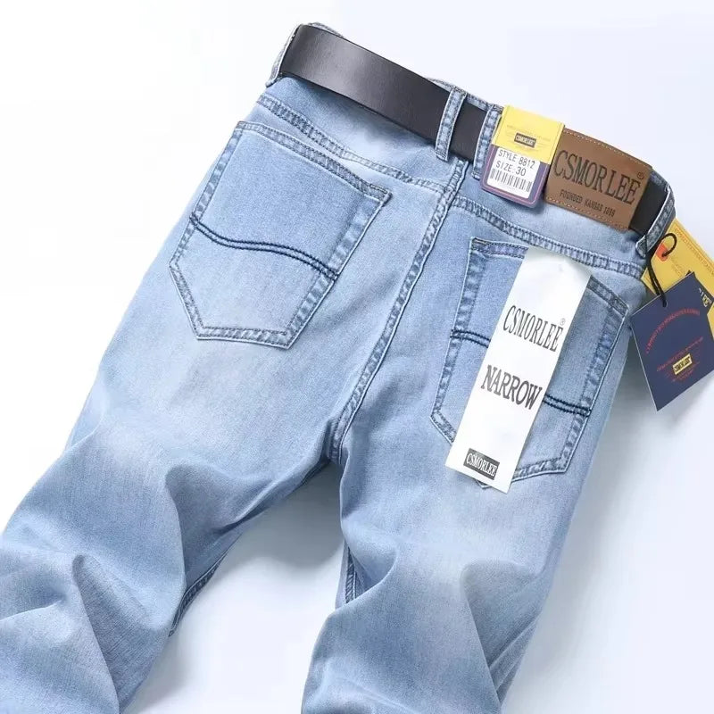 2025 marca Jeans verano estilo Utr pantalones vaqueros finos y ligeros para hombres moda masculina Casual Denim Jeans para hombres pantalones vaqueros delgados al por mayor