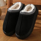 Nouvelle mode moelleux plate-forme pantoufles pour femmes 2025 hiver en peluche chaud coton chaussures femme confort antidérapant unisexe maison pantoufles