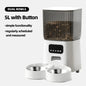Raymax 5L Automatic Feeder Cat Dog Pets Camera Smart Food Dispenser WiFi Video Timing Quantitative Stainless Steel Feeding Bowl
